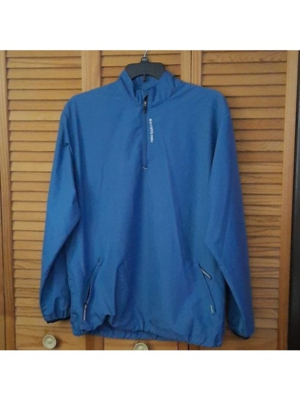New Balance Half Zipper High Neckline Zipper Pocket Windbreaker Jacket Size XL